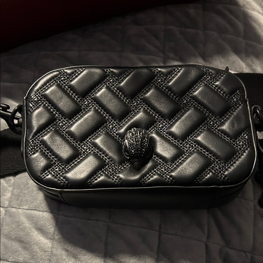 Kurt Geiger Black Quilted Crossbody Bag